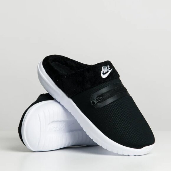 Sz 7 - Women's Nike Burrow NA Slippers Black White Oreo DJ3131-00 NEW - Picture 10 of 10